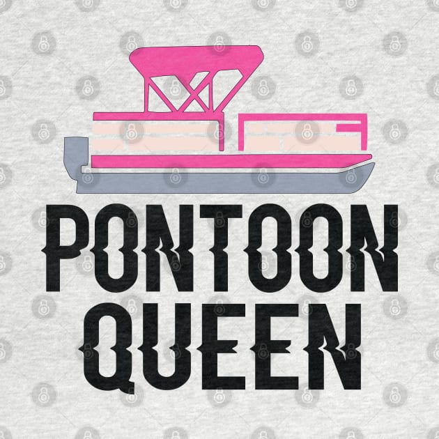 Pontoon Queen Vintage Funny Pontoon Boat Lover Girls by Sowrav